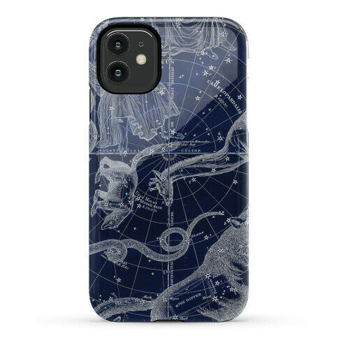 Blue and White Constellations Phone Case